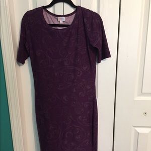 Purple scroll Lularoe Julia